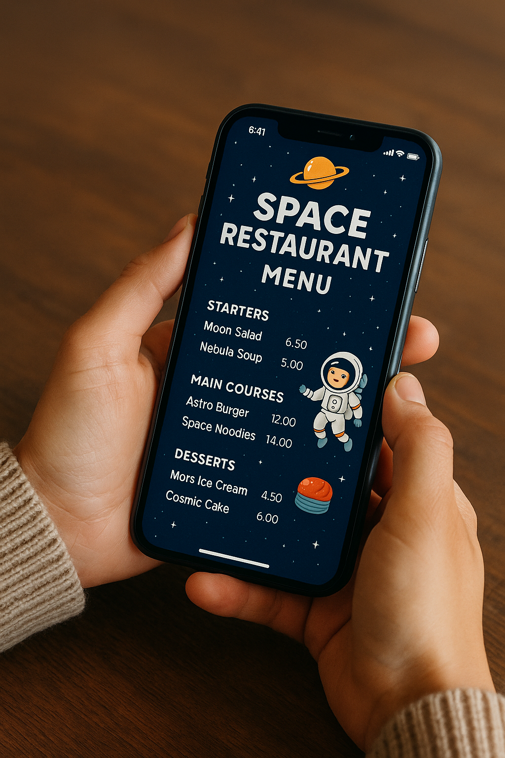 Application iOS - Restaurant Spatial